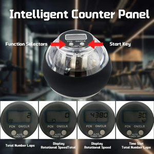 Close up of the LCD counter panel