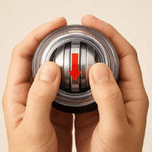 Young and elderly hands holding the ball together